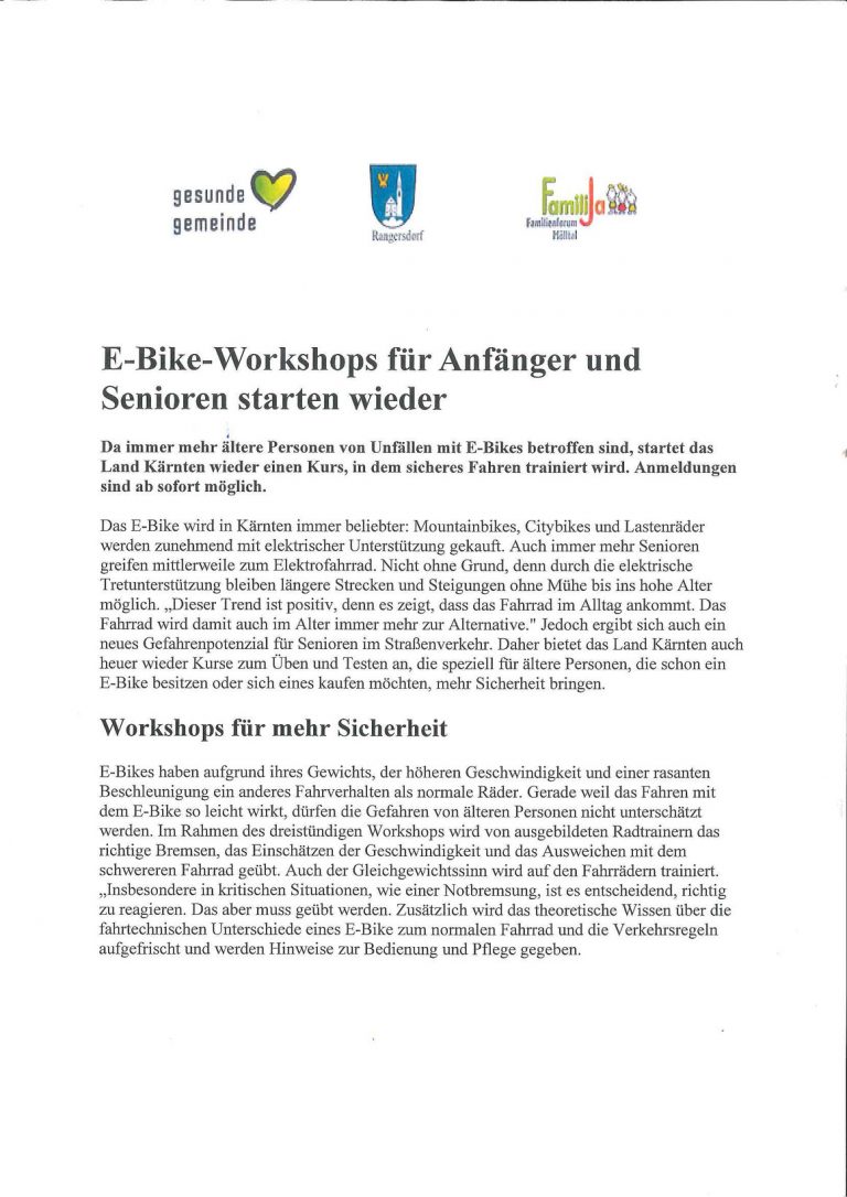 E-Bike Workshop